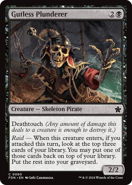Gutless Plunderer - Foundations Magic: The Gathering trading card