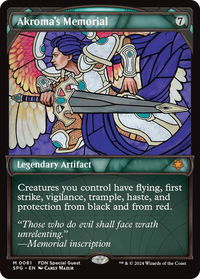 Akroma's Memorial (Showcase) - Special Guests (SPG) #81 - Mythic Magic: The Gathering Trading Card