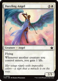 Dazzling Angel - Foundations (FDN) #9 - Common Magic: The Gathering Trading Card