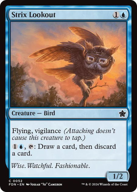 Strix Lookout - Foundations Magic: The Gathering trading card