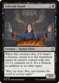 Infernal Vessel - Foundations (FDN) #63 - Uncommon Magic: The Gathering Trading Card