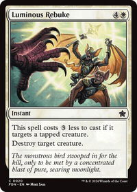 Luminous Rebuke - Foundations (FDN) #20 - Common Magic: The Gathering Trading Card