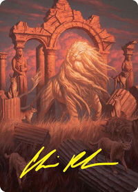 Arahbo, the First Fang Art Card (26/54) (Gold-Stamped Signature) - Art Series: Foundations (ASFDN) #26 - Special Magic: The Gathering Trading Card