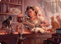 Cat Collector Art Card (1/54) - Art Series: Foundations (ASFDN) #1 - Special Magic: The Gathering Trading Card