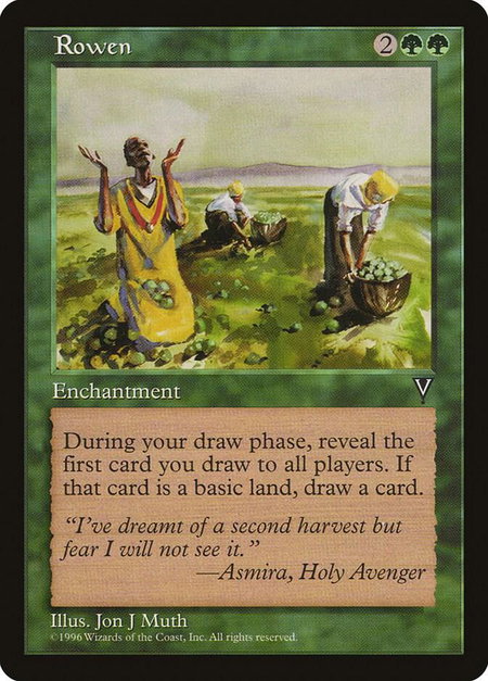 Rowen - Visions Magic: The Gathering trading card