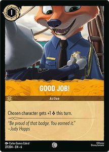 Good Job! - Azurite Sea (6) #27/204 - Common Disney Lorcana Trading Card
