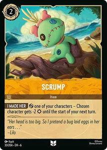 Scrump - Azurite Sea (6) #33/204 - Uncommon Disney Lorcana Trading Card
