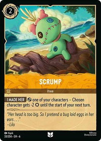 Scrump - Azurite Sea (6) #33/204 - Uncommon Disney Lorcana Trading Card