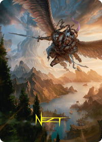 Youthful Valkyrie Art Card (28/54) (Gold-Stamped Signature) - Art Series: Foundations (ASFDN) #28 - Special Magic: The Gathering Trading Card