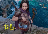 Drake Hatcher Art Card (5/54) (Gold-Stamped Signature) - Art Series: Foundations (ASFDN) #5 - Special Magic: The Gathering Trading Card