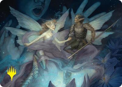 Faebloom Trick Art Card (6/54) (Gold-Stamped Signature) - Art Series: Foundations (ASFDN) #6 - Special Magic: The Gathering Trading Card
