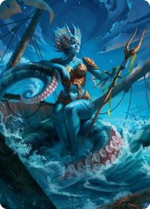 Kiora, the Rising Tide Art Card (30/54) - Art Series: Foundations (ASFDN) #30 - Special Magic: The Gathering Trading Card