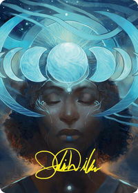 Lunar Insight Art Card (31/54) (Gold-Stamped Signature) - Art Series: Foundations (ASFDN) #31 - Special Magic: The Gathering Trading Card
