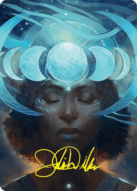 Lunar Insight Art Card (31/54) (Gold-Stamped Signature) trading card from Art Series: Foundations Lunar Insight Art Card (31/54) (Gold-Stamped Signature) - Art Series: Foundations Magic: The Gathering trading card