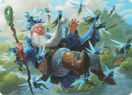 Mischievous Mystic Art Card (7/54) - Art Series: Foundations Magic: The Gathering trading card