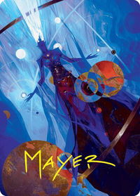 Omniscience Art Card (32/54) (Gold-Stamped Signature) - Art Series: Foundations (ASFDN) #32 - Special Magic: The Gathering Trading Card