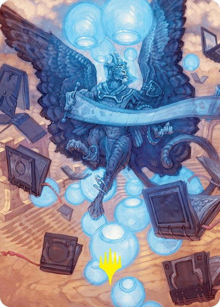 Sphinx of Forgotten Lore Art Card (33/54) (Gold-Stamped Signature) - Art Series: Foundations Magic: The Gathering trading card