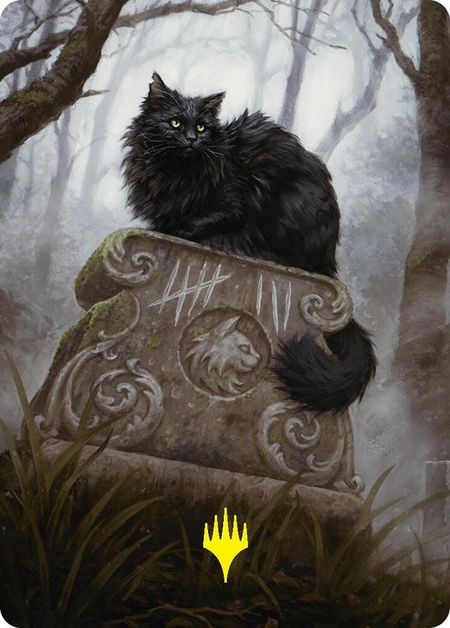 Nine-Lives Familiar 2 Art Card (36/54) (Gold-Stamped Planeswalker Symbol) - Art Series: Foundations Magic: The Gathering trading card