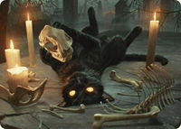 Nine-Lives Familiar Art Card (8/54) - Art Series: Foundations (ASFDN) #8 - Special Magic: The Gathering Trading Card