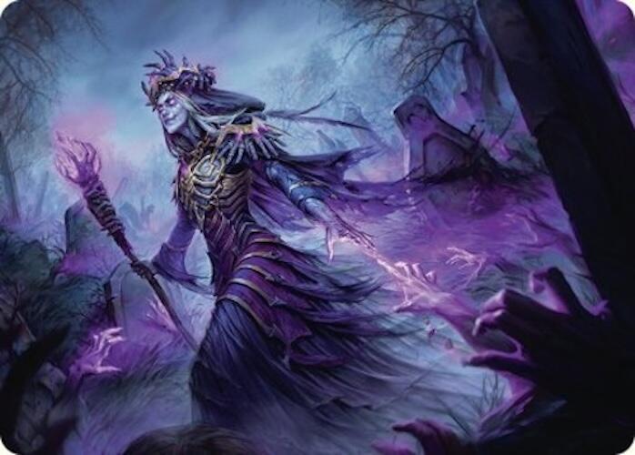 Zul Ashur, Lich Lord Art Card (10/54) - Art Series: Foundations Magic: The Gathering trading card