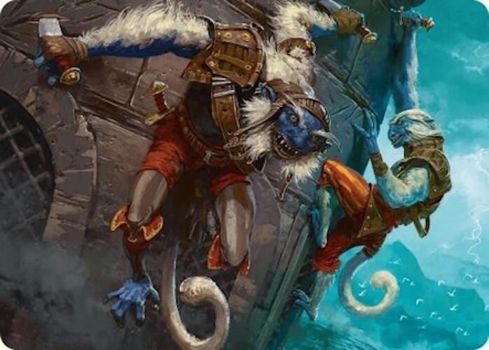 Goblin Boarders Art Card (11/54) trading card from Art Series: Foundations Goblin Boarders Art Card (11/54) - Art Series: Foundations Magic: The Gathering trading card