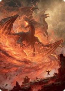 Rite of the Dragoncaller Art Card (38/54) - Art Series: Foundations (ASFDN) #38 - Special Magic: The Gathering Trading Card