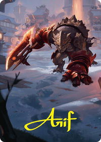 Searslicer Goblin Art Card (39/54) (Gold-Stamped Signature) - Art Series: Foundations (ASFDN) #39 - Special Magic: The Gathering Trading Card