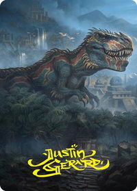 Ghalta, Primal Hunger Art Card (41/54) (Gold-Stamped Signature) - Art Series: Foundations (ASFDN) #41 - Special Magic: The Gathering Trading Card