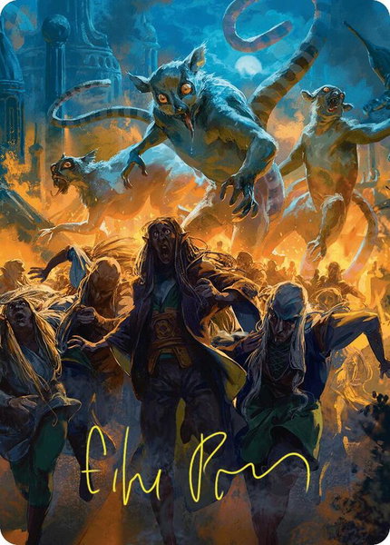 Preposterous Proportions Art Card (43/54) (Gold-Stamped Signature) - Art Series: Foundations Magic: The Gathering trading card