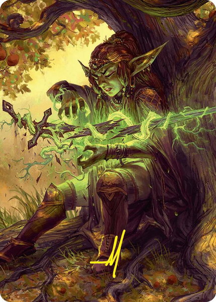 Reclamation Sage Art Card (45/54) (Gold-Stamped Signature) - Art Series: Foundations Magic: The Gathering trading card