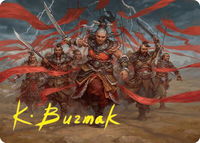 Alesha, Who Laughs at Fate Art Card (14/54) (Gold-Stamped Signature) - Art Series: Foundations (ASFDN) #14 - Special Magic: The Gathering Trading Card