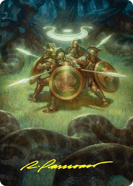 Anthem of Champions Art Card (47/54) (Gold-Stamped Signature) - Art Series: Foundations Magic: The Gathering trading card