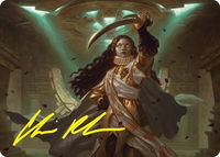Elenda, Saint of Dusk Art Card (15/54) (Gold-Stamped Signature) - Art Series: Foundations (ASFDN) #15 - Special Magic: The Gathering Trading Card