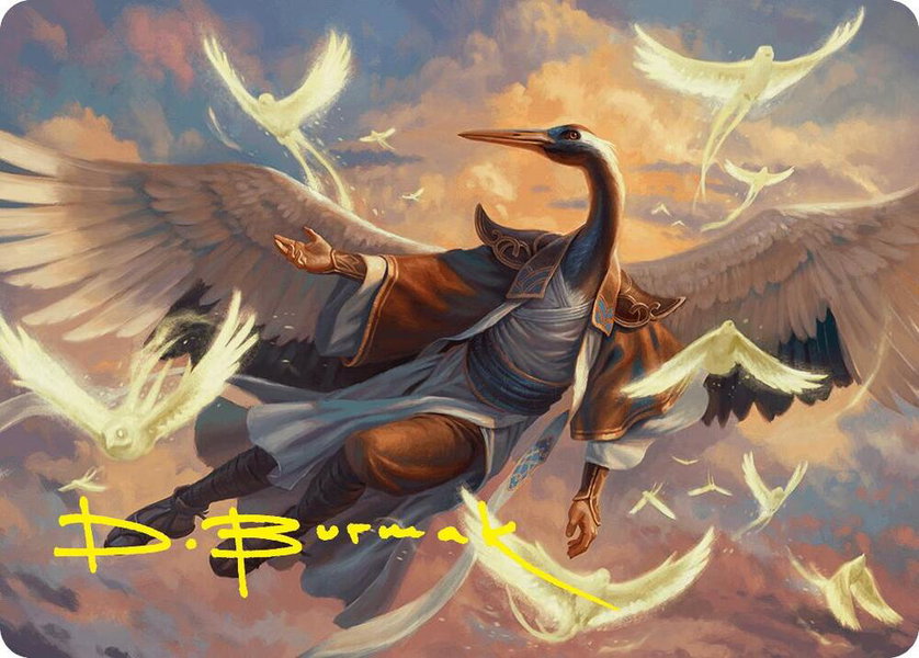 Kykar, Zephyr Awakener Art Card (16/54) (Gold-Stamped Signature) - Art Series: Foundations Magic: The Gathering trading card