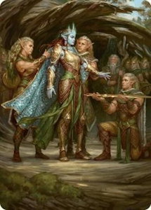 Lathril, Blade of the Elves Art Card (48/54) - Art Series: Foundations (ASFDN) #48 - Special Magic: The Gathering Trading Card