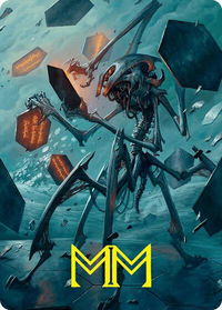 Scrawling Crawler Art Card (50/54) (Gold-Stamped Signature) - Art Series: Foundations (ASFDN) #50 - Special Magic: The Gathering Trading Card