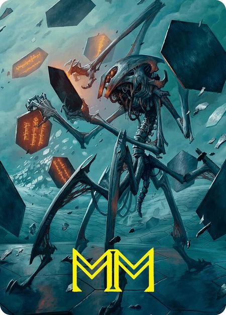 Scrawling Crawler Art Card (50/54) (Gold-Stamped Signature) trading card from Art Series: Foundations Scrawling Crawler Art Card (50/54) (Gold-Stamped Signature) - Art Series: Foundations Magic: The Gathering trading card