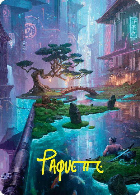 Island Art Card (22/54) (Gold-Stamped Signature) trading card from Art Series: Foundations Island Art Card (22/54) (Gold-Stamped Signature) - Art Series: Foundations Magic: The Gathering trading card