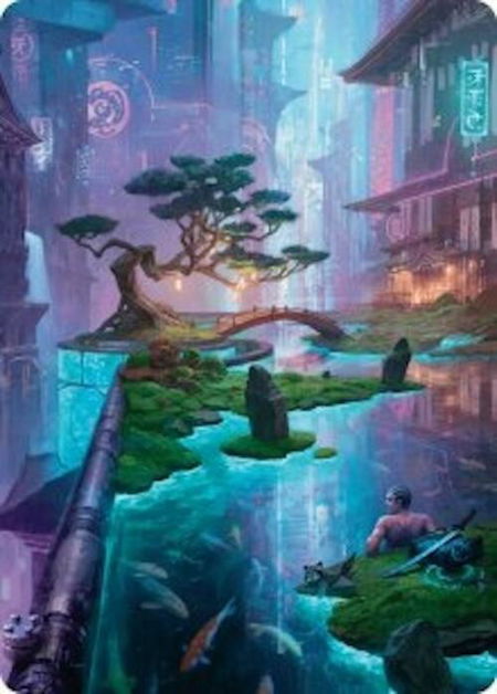 Island Art Card (22/54) - Art Series: Foundations Magic: The Gathering trading card