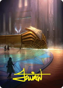 Plains Art Card (21/54) (Gold-Stamped Signature) - Art Series: Foundations (ASFDN) #21 - Special Magic: The Gathering Trading Card