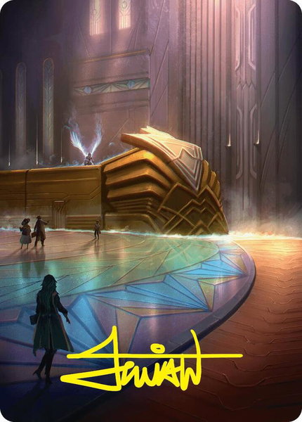 Plains Art Card (21/54) (Gold-Stamped Signature) trading card from Art Series: Foundations Plains Art Card (21/54) (Gold-Stamped Signature) - Art Series: Foundations Magic: The Gathering trading card