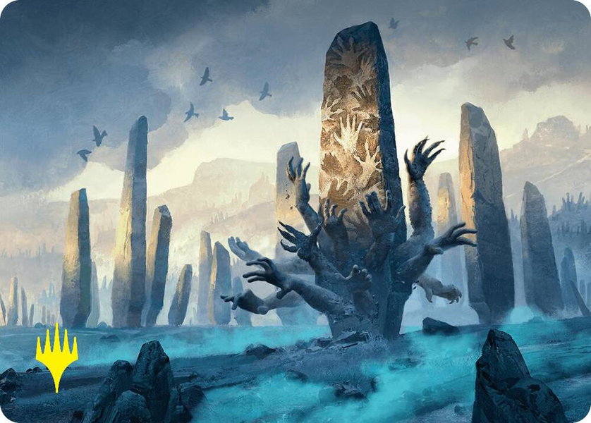 Soulstone Sanctuary Art Card (19/54) (Gold-Stamped Signature) trading card from Art Series: Foundations Soulstone Sanctuary Art Card (19/54) (Gold-Stamped Signature) - Art Series: Foundations Magic: The Gathering trading card