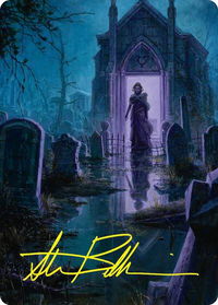 Swamp Art Card (23/54) (Gold-Stamped Signature) - Art Series: Foundations (ASFDN) #23 - Special Magic: The Gathering Trading Card