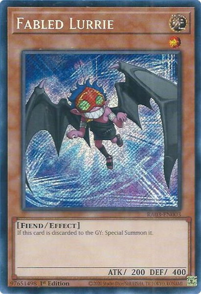Fabled Lurrie (Secret Rare) - Quarter Century Bonanza YuGiOh trading card