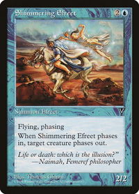 Shimmering Efreet - Visions (VIS) #42 - Uncommon Magic: The Gathering Trading Card