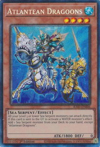 Atlantean Dragoons (PCR) - Quarter Century Bonanza #RA03-EN006 - Prismatic Collector's Rare YuGiOh Trading Card
