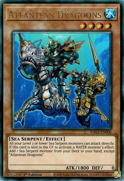 Atlantean Dragoons (PUR) - Quarter Century Bonanza YuGiOh trading card