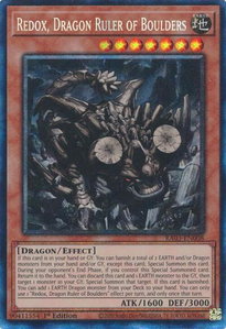 Redox, Dragon Ruler of Boulders (PCR) - Quarter Century Bonanza #RA03-EN008 - Prismatic Collector's Rare YuGiOh Trading Card