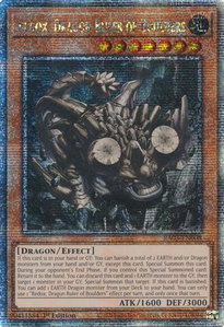 Redox, Dragon Ruler of Boulders (Quarter Century Secret Rare) - Quarter Century Bonanza #RA03-EN008 - Quarter Century Secret Rare YuGiOh Trading Card