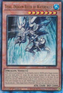 Tidal, Dragon Ruler of Waterfalls (PUR) - Quarter Century Bonanza #RA03-EN009 - Prismatic Ultimate Rare YuGiOh Trading Card